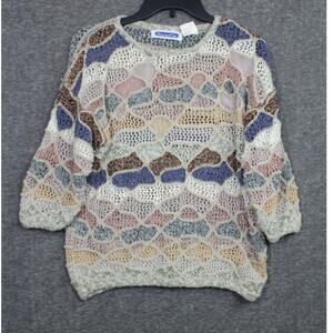 Mariea Kim Vintage 80s 3D Knit Sweater size Large